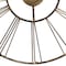 Quickway Imports Decorative Antique Roman Numerical Gold Metal Wall Clock for Dining, Living Room, or Kitchen QI004252 - alternate 4